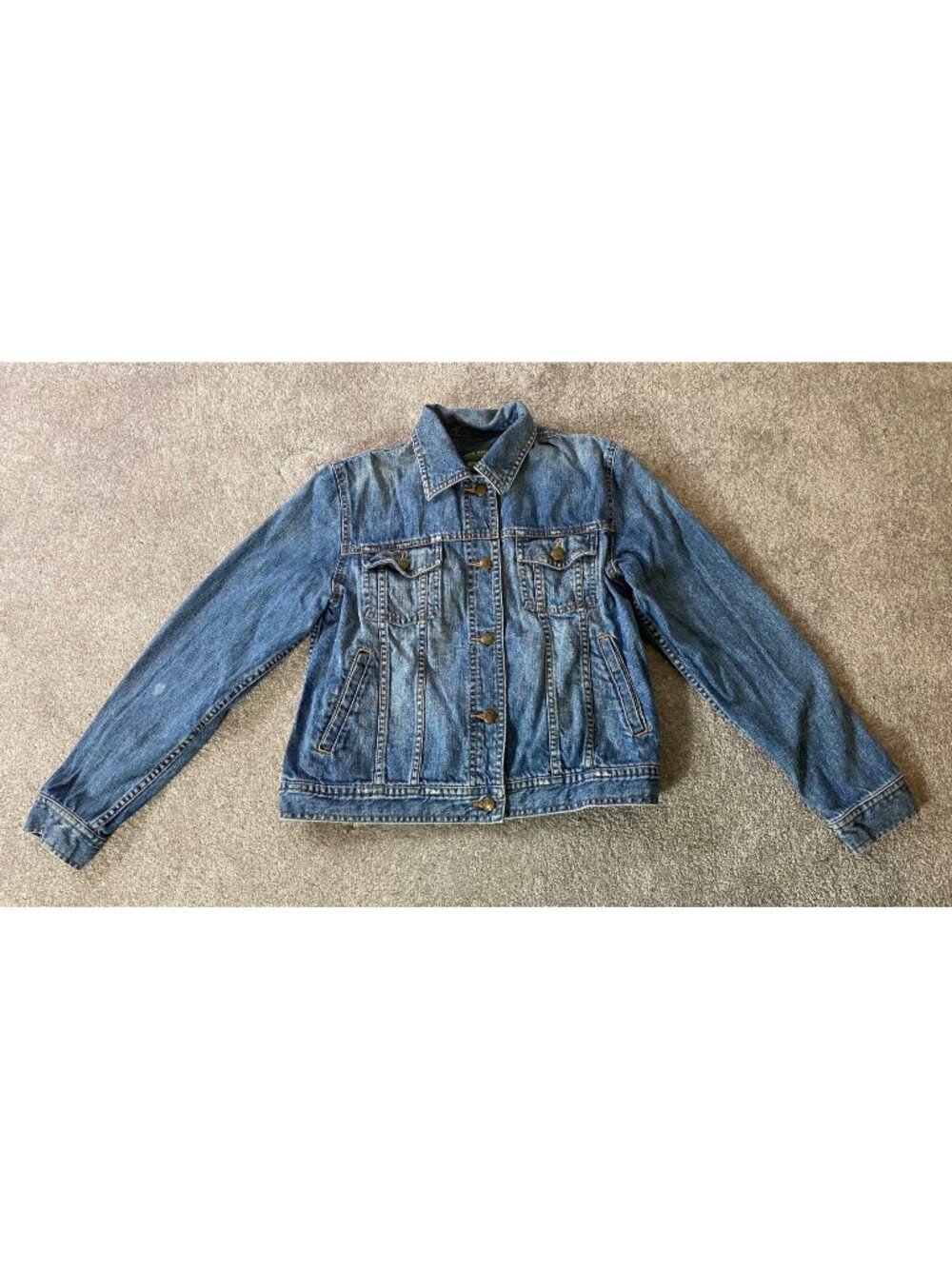 Ralph Lauren Jeans Blue Denim Jacket Button-Front Classic Fit Medium
